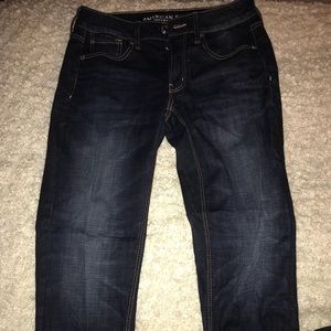 Worn once! American eagle tomgirl jeans